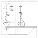 Душевая система с термостатом для ванны Hansgrohe Vernis Blend EcoSmart (цвет - хром) (26079000) фото 5 Aquada.com.ua
