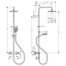 Душевая система с термостатом Hansgrohe Vernis Blend EcoSmart (цвет - хром) (26089000) фото 5 Aquada.com.ua