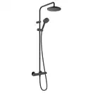 Душевая система с термостатом Hansgrohe Vernis Blend EcoSmart (цвет - чёрный матовый) (26089670) фото 1 Aquada.com.ua