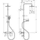 Hansgrohe Vernis Blend Душевая система, черный матовый (26089670)