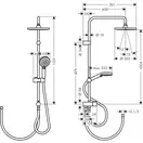 Hansgrohe Vernis Blend Душевая система, хром (26099000)