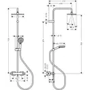 Hansgrohe Vernis Shape Душевая система с термостатом, хром (26286000)