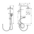 Hansgrohe Vernis Shape Душевая система, хром (26289000)