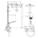 Hansgrohe Rainfinity Showerpipe 360, черный матовый (26853670)