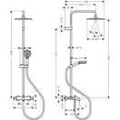 Hansgrohe Vernis Blend 240 Душ. система, Matt Black (26899670)