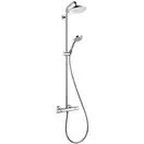 Душова система з термостатом Hansgrohe Croma Showerpipe 220 1jet EcoSmart 9 л/хв (колір - хром) 27188000
