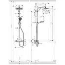Hansgrohe Crometta E Showerpipe 240 Душевая система, хром (27281000)