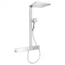 Душова система Hansgrohe Raindance E Showerpipe 300 1jet EcoSmart 9 л/хв з ShowerTablet 600 (колір - хром) 27364000