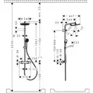 Hansgrohe Activera S 240 Душевая система, черный матовый (28078670)