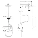 Hansgrohe Rainfinity Showerpipe 250, белый матовый (28742700)
