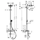 Hansgrohe Activera S 240 Душевая система, черный мат (28871670)
