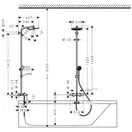Hansgrohe Activera S 240 Душевая система, черный мат (28871670)