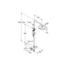 A-QAs  Dual Shower System з термостатом 6619505-00   KLUDI
