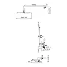 KOER KB-66007-01 Душевая система, хром (KR3464)