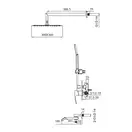 KOER KB-66007-05 Душевая система, черный (KR3465)