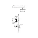 Вбудована душова система з термостатом Koer KB-67011-05 (Колір чорний) (KR4727)