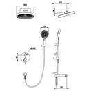 KOER KB-66029-05 Душевая система встраиваемая, черная (KR5492)