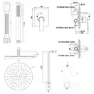 Душевая система KOHLMAN EXPERIENCE 25 GRAPHITE + BOX скрытого монтажа (QW210EGR25)