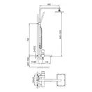 Душевой гарнитур KOHLMAN FOXAL CHROME (QW276F)
