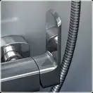 Душевой гарнитур KOHLMAN FOXAL CHROME с изливом (QW277F)