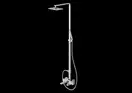 Душевой гарнитур KOHLMAN SAXO CHROME с изливом (QW277S)