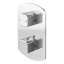 Душевой гарнитур KOHLMAN FOXAL CHROME с термостатом + BOX скрытого монтажа (QW432FR20)