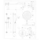 душевая система скрытого монтажа Omnires Armance antique copper (SYSAM20ORB)