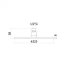 Душевая система скрытого монтажа Paffoni Shower Ø 225 мм + гигиенический душ Paffoni Tweet Round Mix (цвет - чёрный матовый) (KITLIG015NO+ZDUP110NO) фото 4 Aquada.com.ua