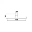 Душевая система скрытого монтажа Paffoni Shower Ø 225 мм + гигиенический душ Paffoni Tweet Round Mix (цвет - белый матовый) (KITLIG018BO+ZDUP110BO) фото 7 Aquada.com.ua