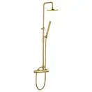 Душевая система с термостатом Paffoni Master Top King (цвет - цвет - Honey gold / Медовое золото), верхний душ Ø 300 мм (ZCOL621KLIGHG)
