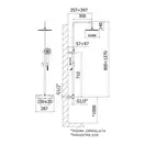 Душова система Paffoni Light, з термостатом, верхня лійка 300 мм, Brushed Black Nickel (ZCOL646KLIQNKNSP)