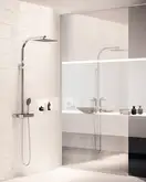 Душевая система с термостатом Paffoni Moby (цвет - хром), верхний душ 340 х 220 мм (ZCOL668CRAG)