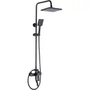 Душевой гарнитур REA HASS BLACK черный с изливом (REA-B9968)