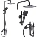 Душевой гарнитур REA BLADE OLD BLACK с изливом (REA-B9976)