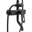 Душевой гарнитур REA SOUL BLACK  с изливом (REA-B9998)