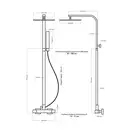 Душевой гарнитур REA FIZZ хром с термостатом (REA-P0652)