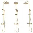 Душевой гарнитур REA PAROT BRUSHED GOLD с термостатом (REA-P2323)