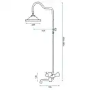 Душевой гарнитур REA RETRO OLD BLACK черный (REA-P2366)