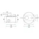 Душевая система с термостатом REA MILER CHROME + BOX скрытого монтажа (REA-P6715)