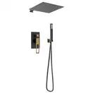 Душевой гарнитур скрытого монтажа REA SOHO BLACK AND GOLD (REA-P6950)