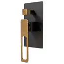 Душевой гарнитур скрытого монтажа REA SOHO BLACK AND GOLD (REA-P6950)
