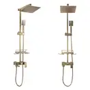 Душевой гарнитур REA JACK BRUSHED GOLD с изливом (REA-P7050)