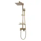 Душевой гарнитур REA JACK BRUSHED GOLD с изливом (REA-P7050)