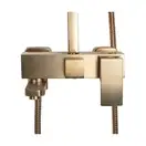Душевой гарнитур REA JACK BRUSHED GOLD с изливом (REA-P7050)