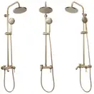 Душевой гарнитур REA LUIS BRUSHED GOLD с изливом (REA-P7051)