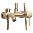 Душевой гарнитур REA LUIS BRUSHED GOLD с изливом (REA-P7051)
