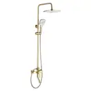 Душевой гарнитур REA  ARGUS BRUSHED GOLD золотой матовый с изливом (REA-P7841)
