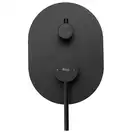 Rea Oval Black Душевая система скрытого монтажа, черная (REA-P8467)
