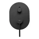 Rea Oval Black Душевая система скрытого монтажа, черная (REA-P8467)