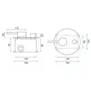 Rea Lungo Душевая система скрытого монтажа, белая (REA-P8540)